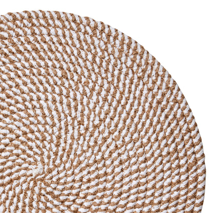 Individual ELINA Beige/Blanco Crudo Ø38 cm