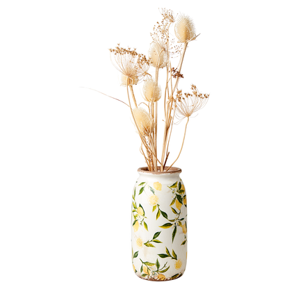 Florero LEMONA Blanco/Verde/Amarillo Small