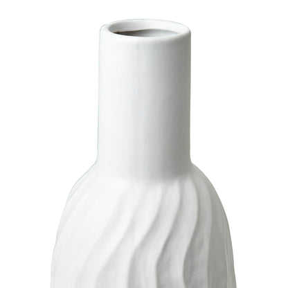 Florero COCOS L, Blanco, Ø9/14xH38 cm
