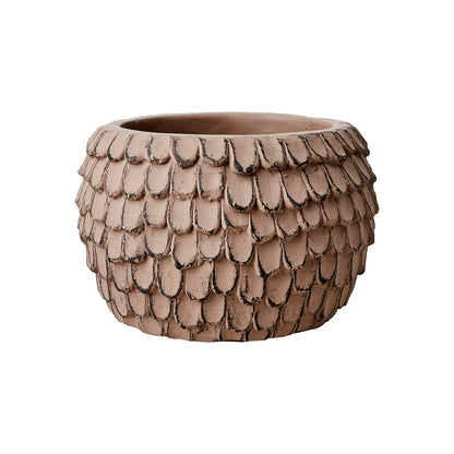 Maceta M, Marrón turrón FUDGE, Ø18xH13 cm