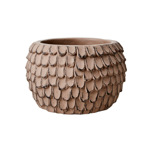 Maceta M, Marrón turrón FUDGE, Ø18xH13 cm