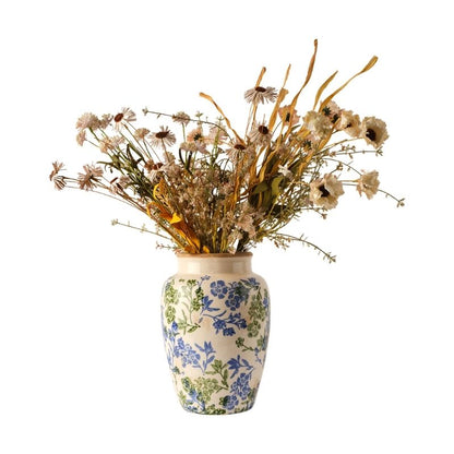 Florero ANITA Azul/Verde Ø18/10xH26 cm