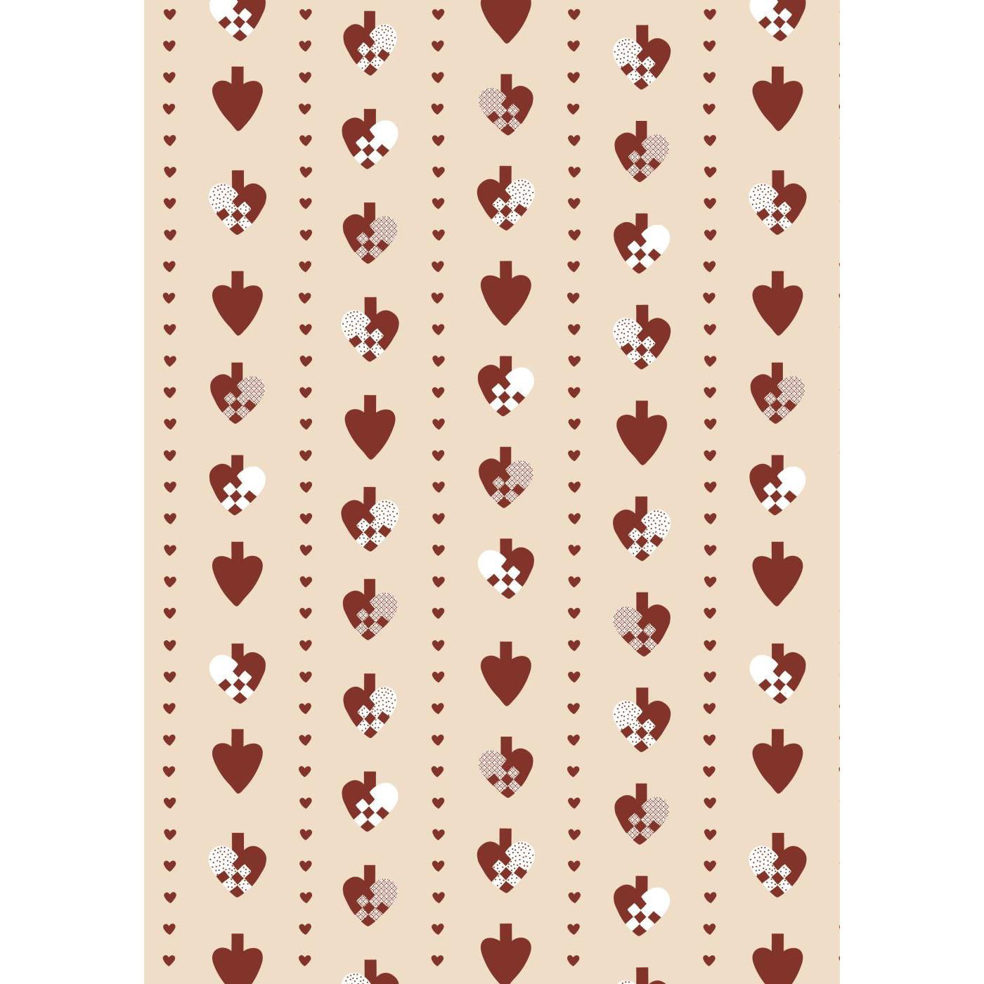 Papel de Regalo Corazones Rollo 5 mt