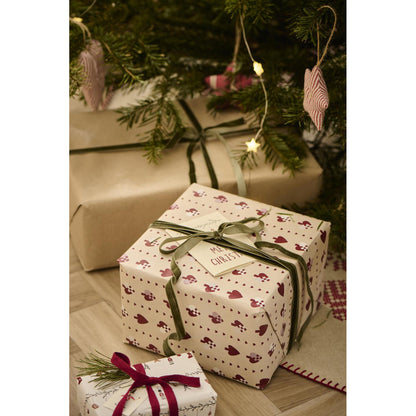 Papel de Regalo Corazones Rollo 5 mt