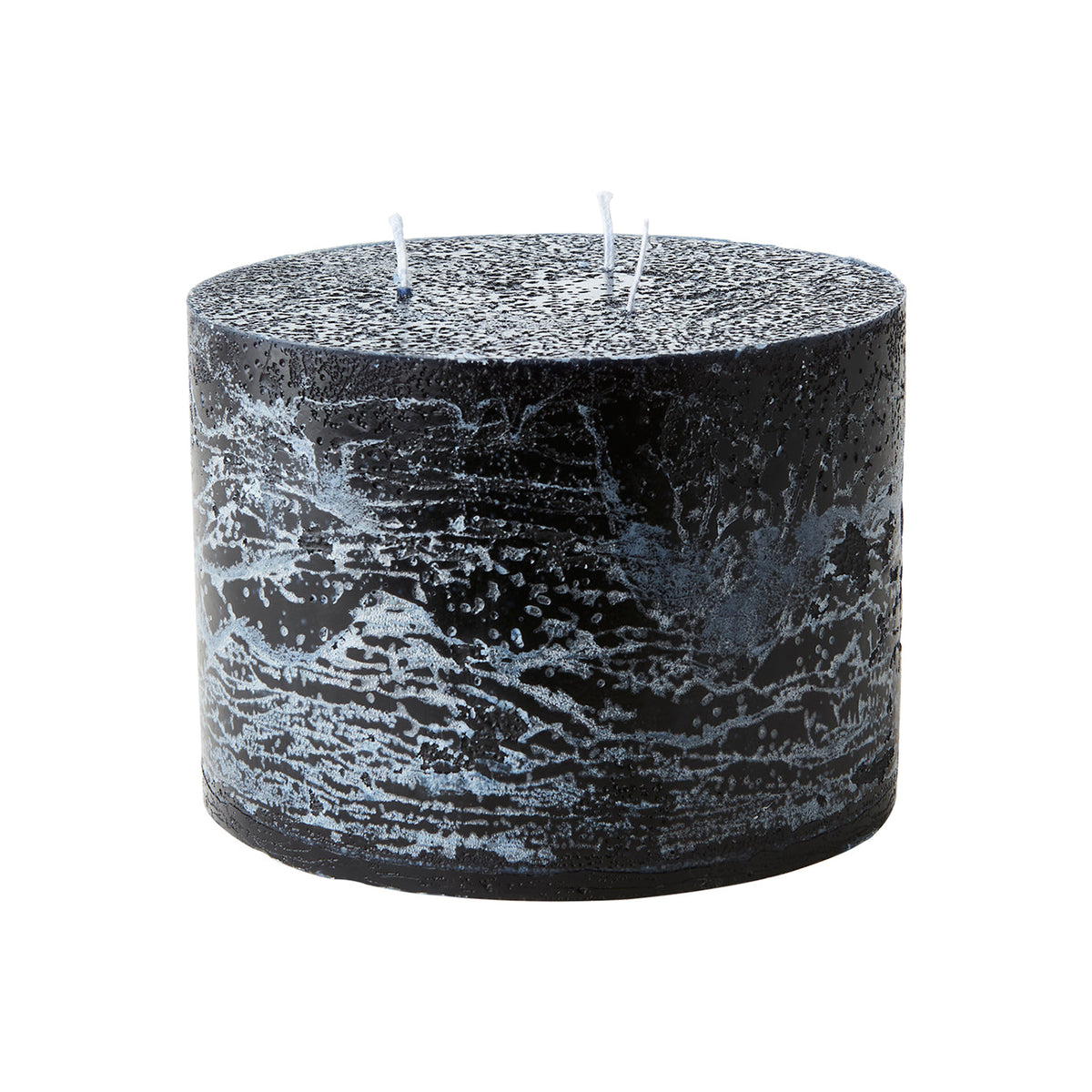 Vela COTE NORD 3 Mechas Ø15 cm x H11 cm Negra