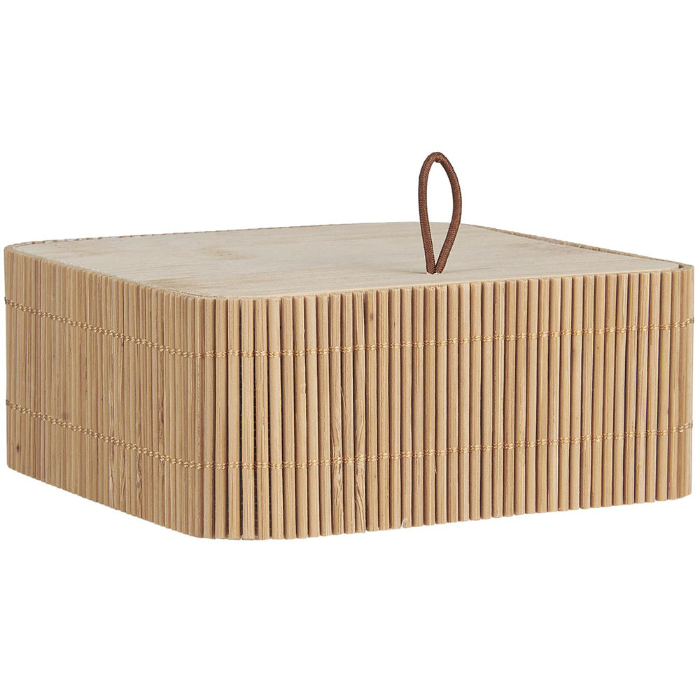 Caja de Madera con Tapa W: 12 H: 4,8 L: 12 cm