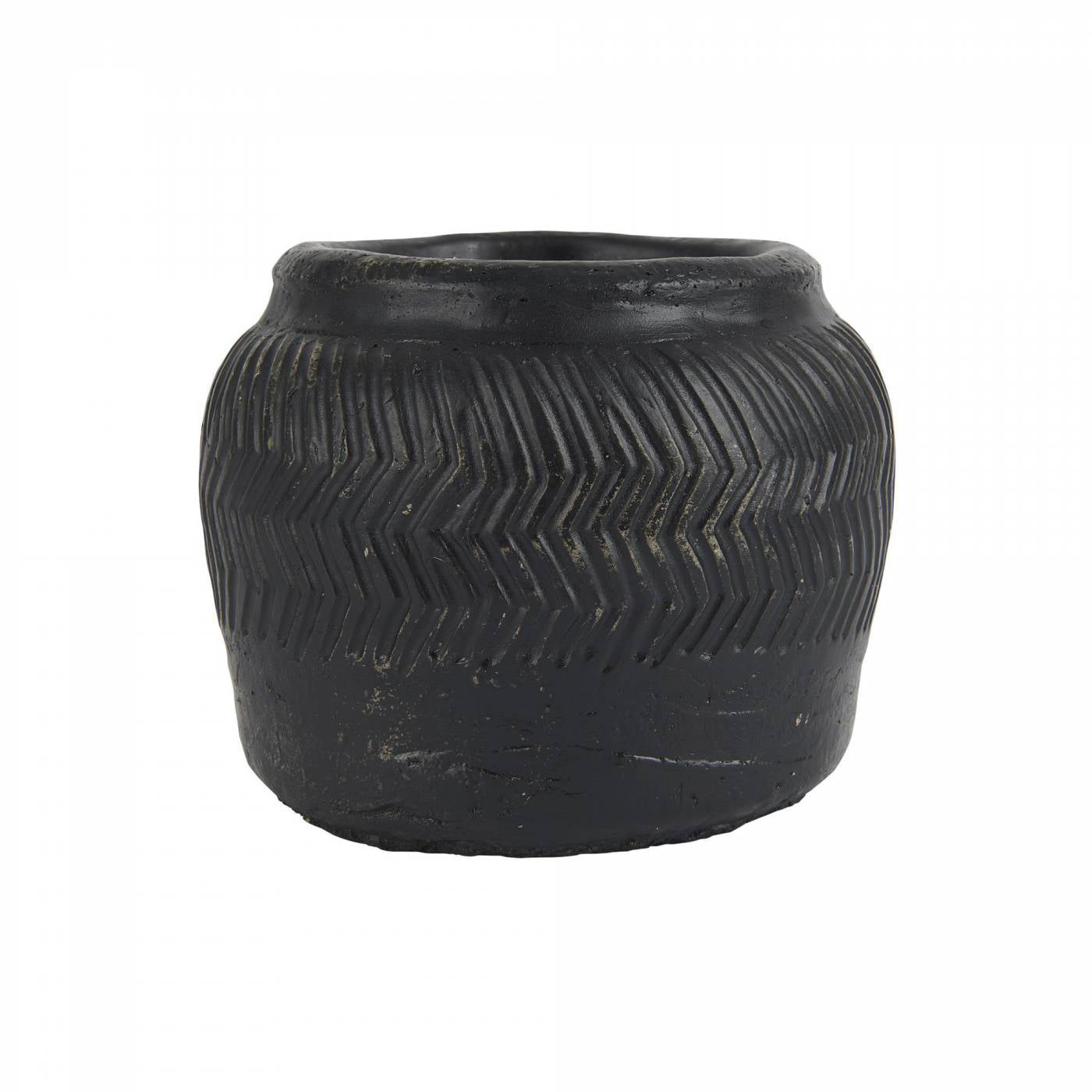 Pot Cesar Negra Medium Handmade H: 12,5 Ø: 13,5 cm