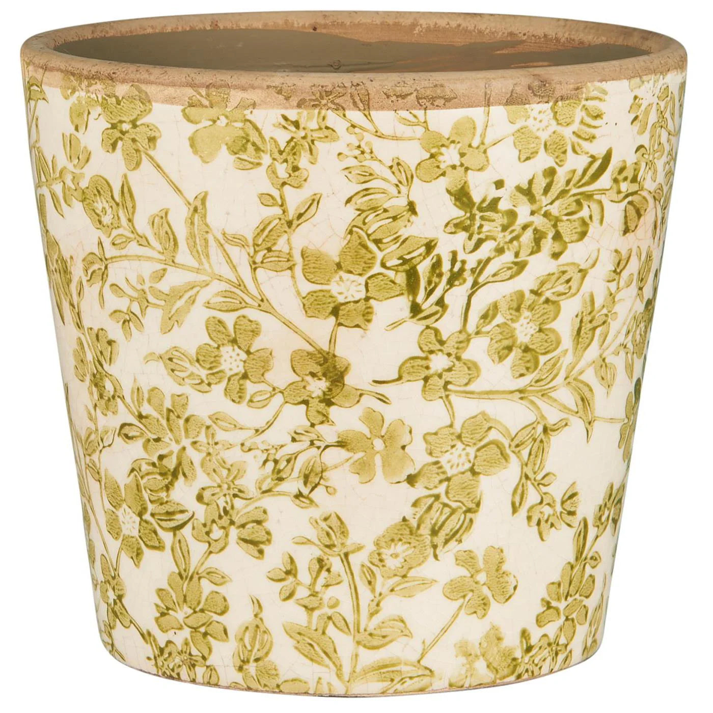 Pot Cónico Diseño Verde H: 13 Ø: 14 cm