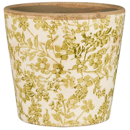 Pot Cónico Diseño Verde H: 13 Ø: 14 cm