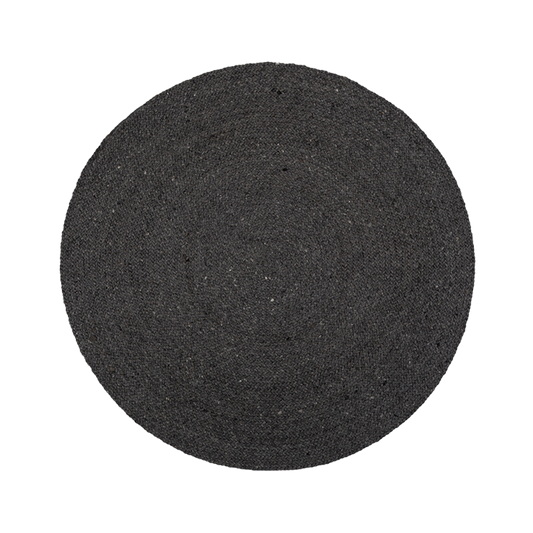 Alfombra Redonda Brika Charbon 1,5m de diámetro