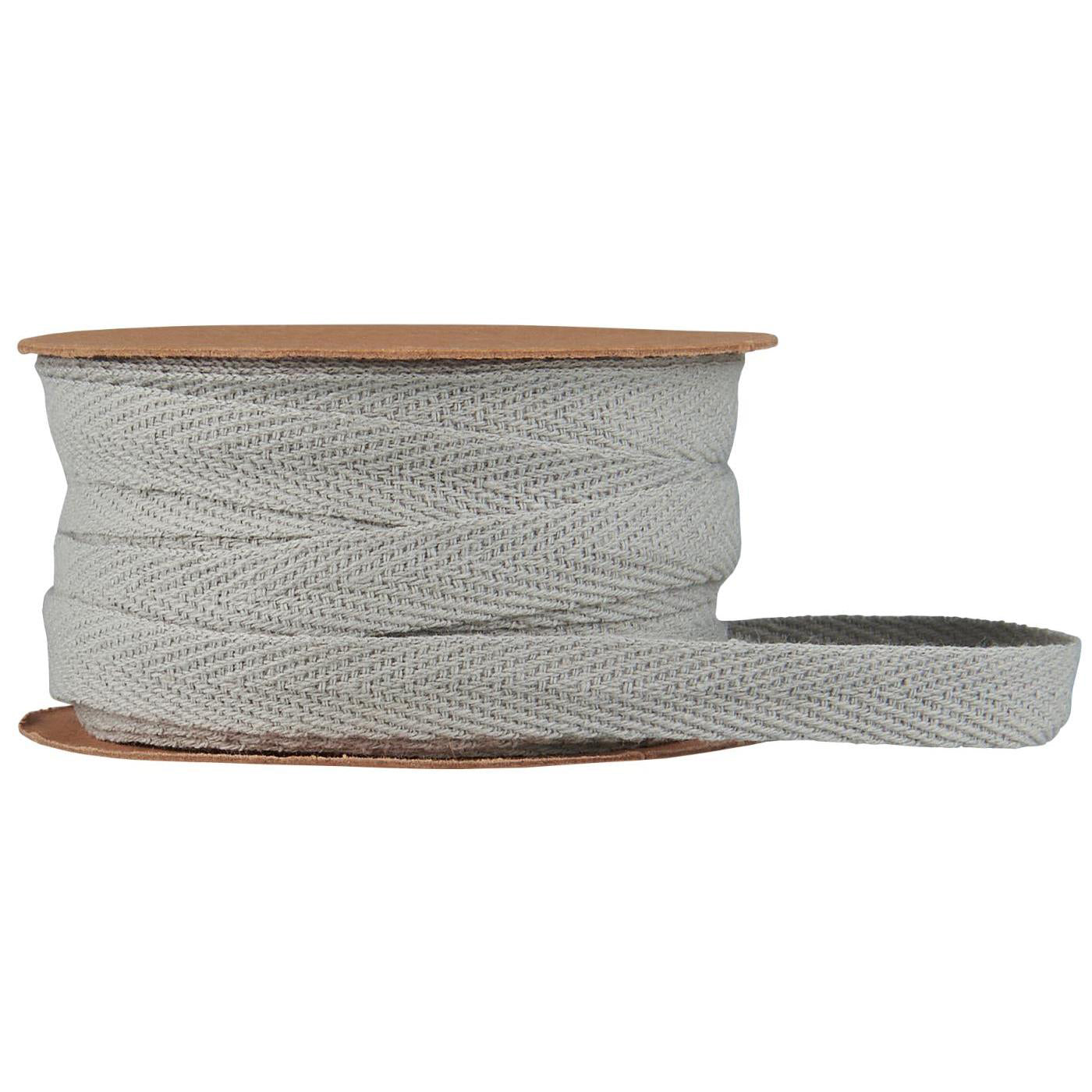 Cinta Algodón Kit en Rodete Gris Humo L 5m