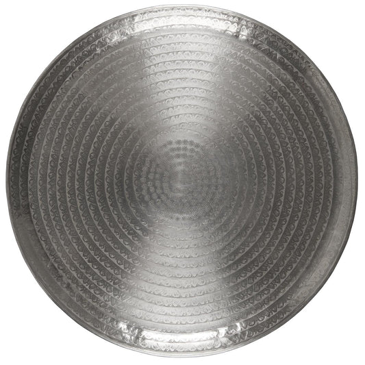 Bandeja Antique Plateada Diam 56 cm