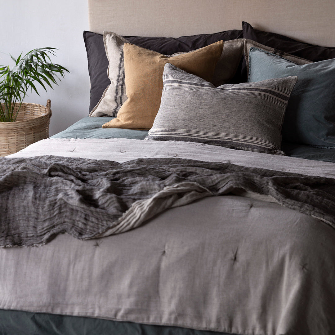Piecera Lino Reims Natural Hilo Grey