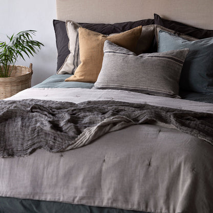 Piecera Lino Reims Natural Hilo Grey