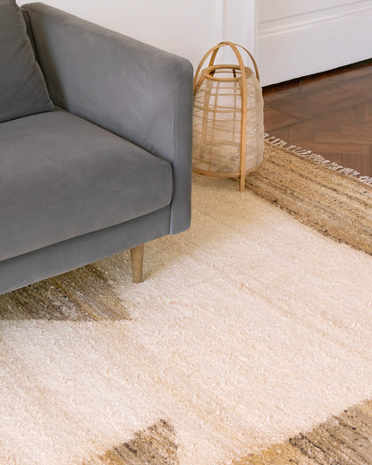Alfombra Seda Gansu Naturel-Brown 2,0x3,0 m