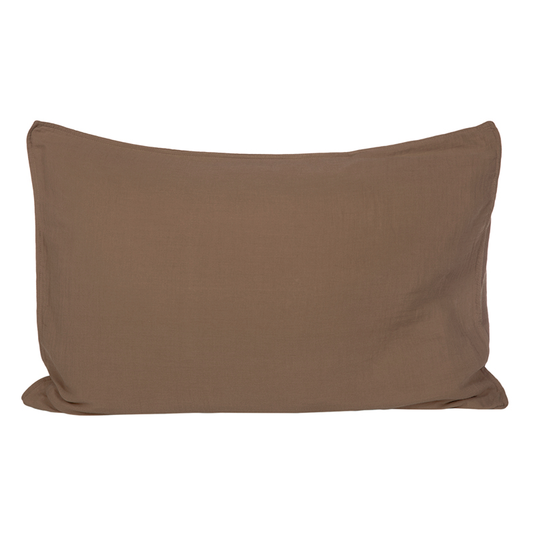 Funda almohada algodón Dili Brownie