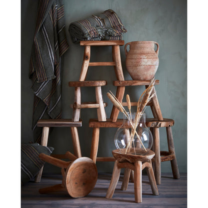 Piso Taburete PALLE Natural Ø38xH45 cm