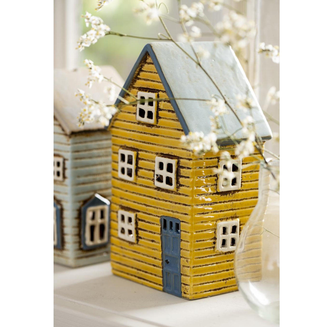 Casa para Velas Thorshavn Puerta Azul con Chimenea