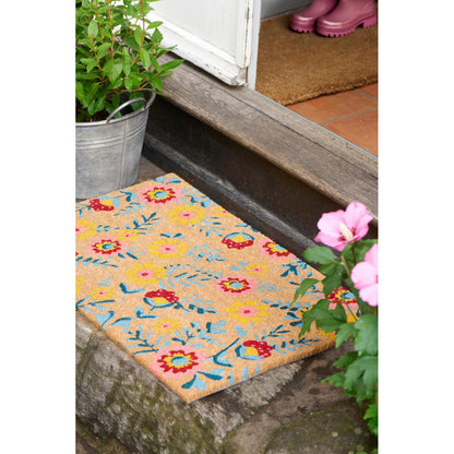 Limpia pies Diseño Flores W: 40 H: 1,7 L: 60 cm