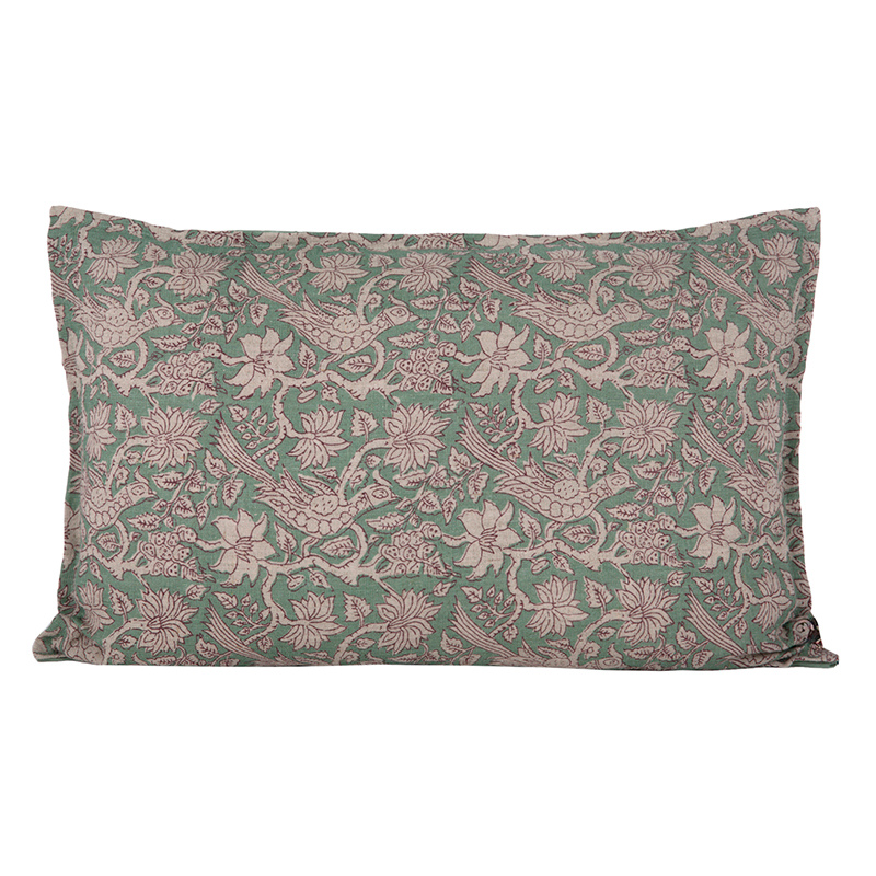 Funda Cojín Lino Jaipur Sauge 40x60 cm