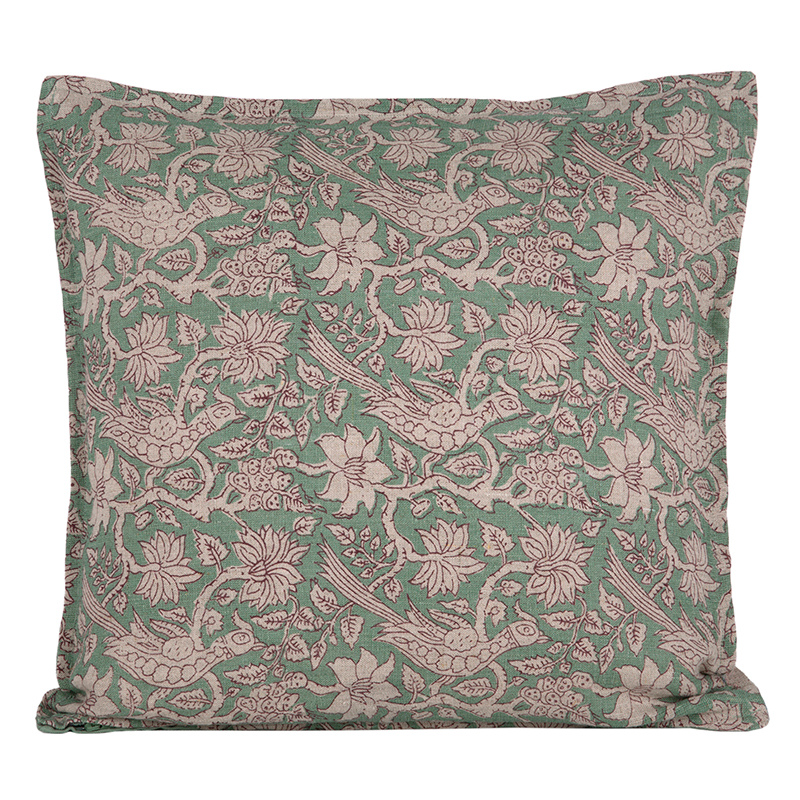 Funda Cojin Lino Jaipur Sauge 45x45 cm