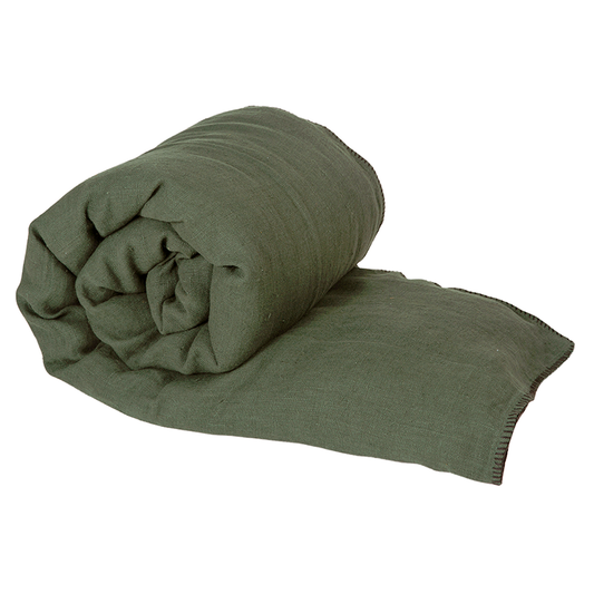 Funda Piecera Lino Mansa Kaki 85x200 cm