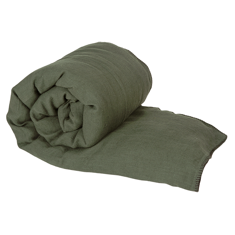 Funda Piecera Lino Mansa Kaki 85x200 cm