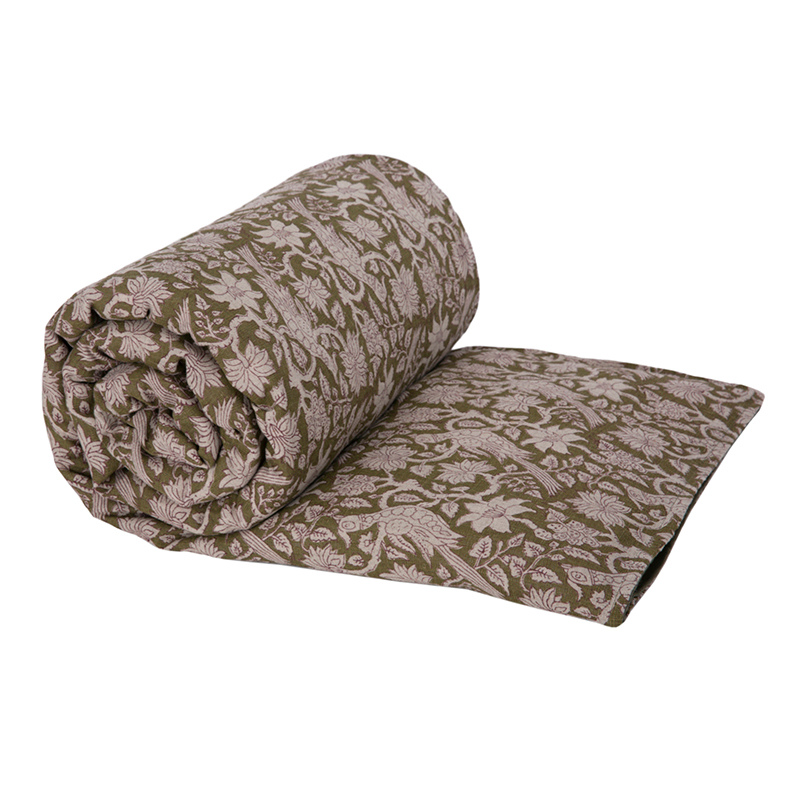 Funda Piecera Lino Jaipur Kaki 85x200 cm