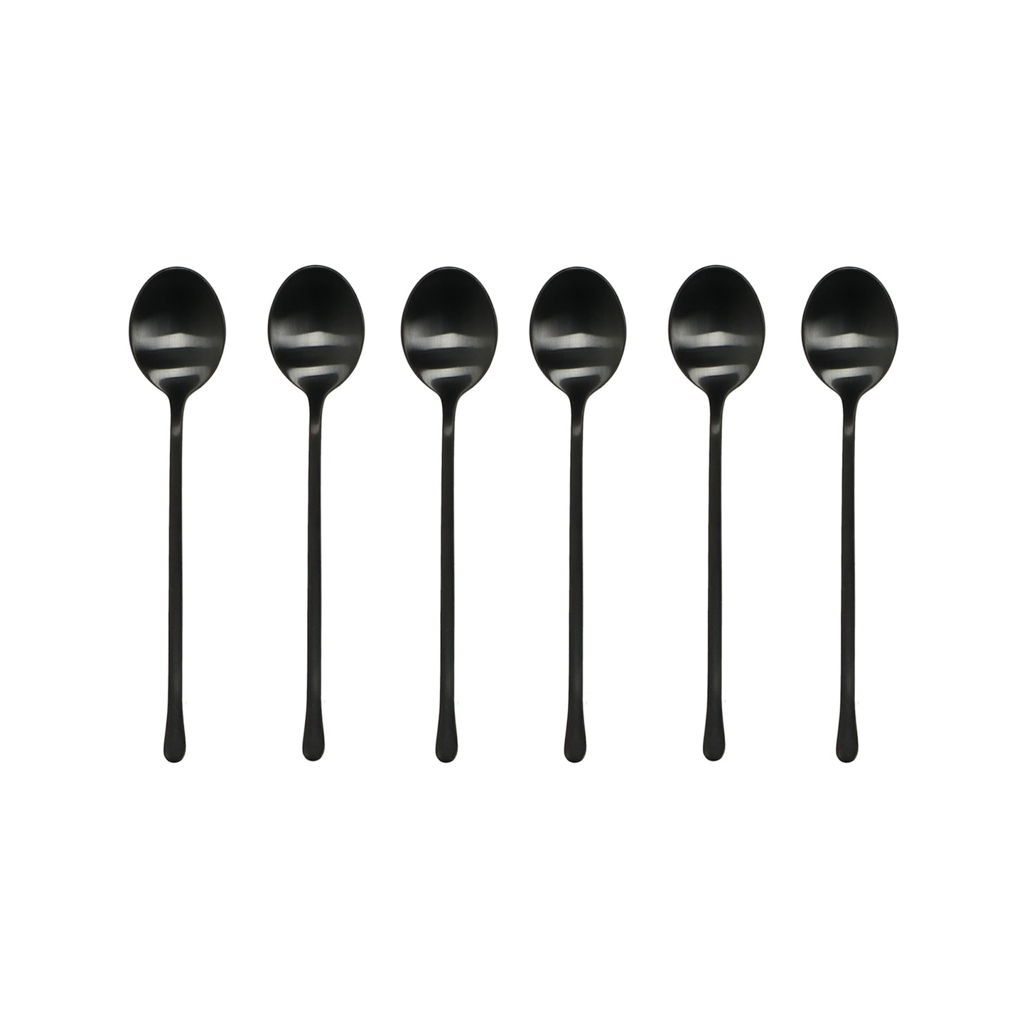 Cubierto Monet Negro Set de 6 Cucharas de Té