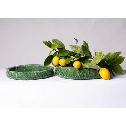 Plato LUMU Verde Dia Ø30.5 H 5.5 cm