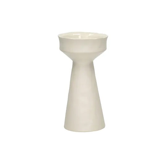 TIERNO Off White  Candelabro DIA 9,3 x H 17,3 cm
