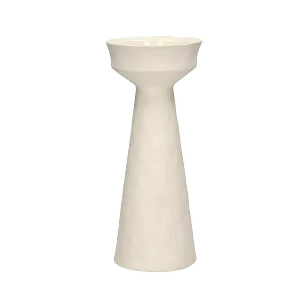 TIERNO Off White  Candelabro DIA 7,8 x H 18,2 cm