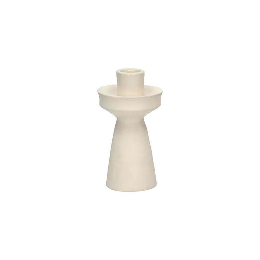 TIERNO Off White  Candelabro DIA 7,5 x H 13,8 cm