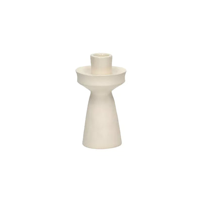 TIERNO Off White  Candelabro DIA 7,5 x H 13,8 cm