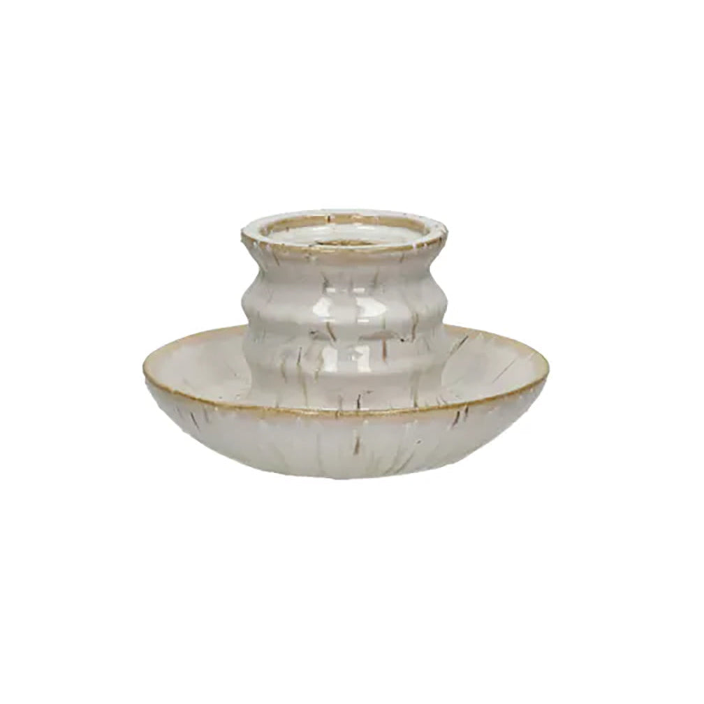 Candelabro ILENA Blanco Dia Ø15 H 8,5 cm