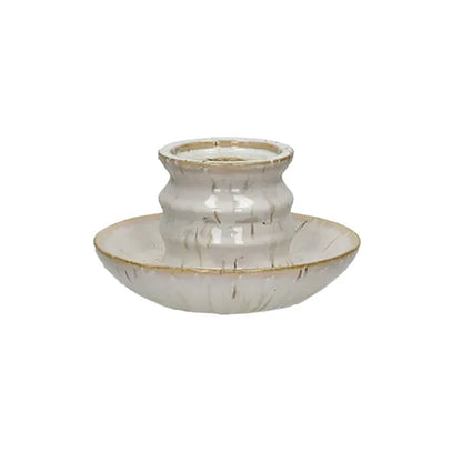 Candelabro ILENA Blanco Dia Ø15 H 8,5 cm
