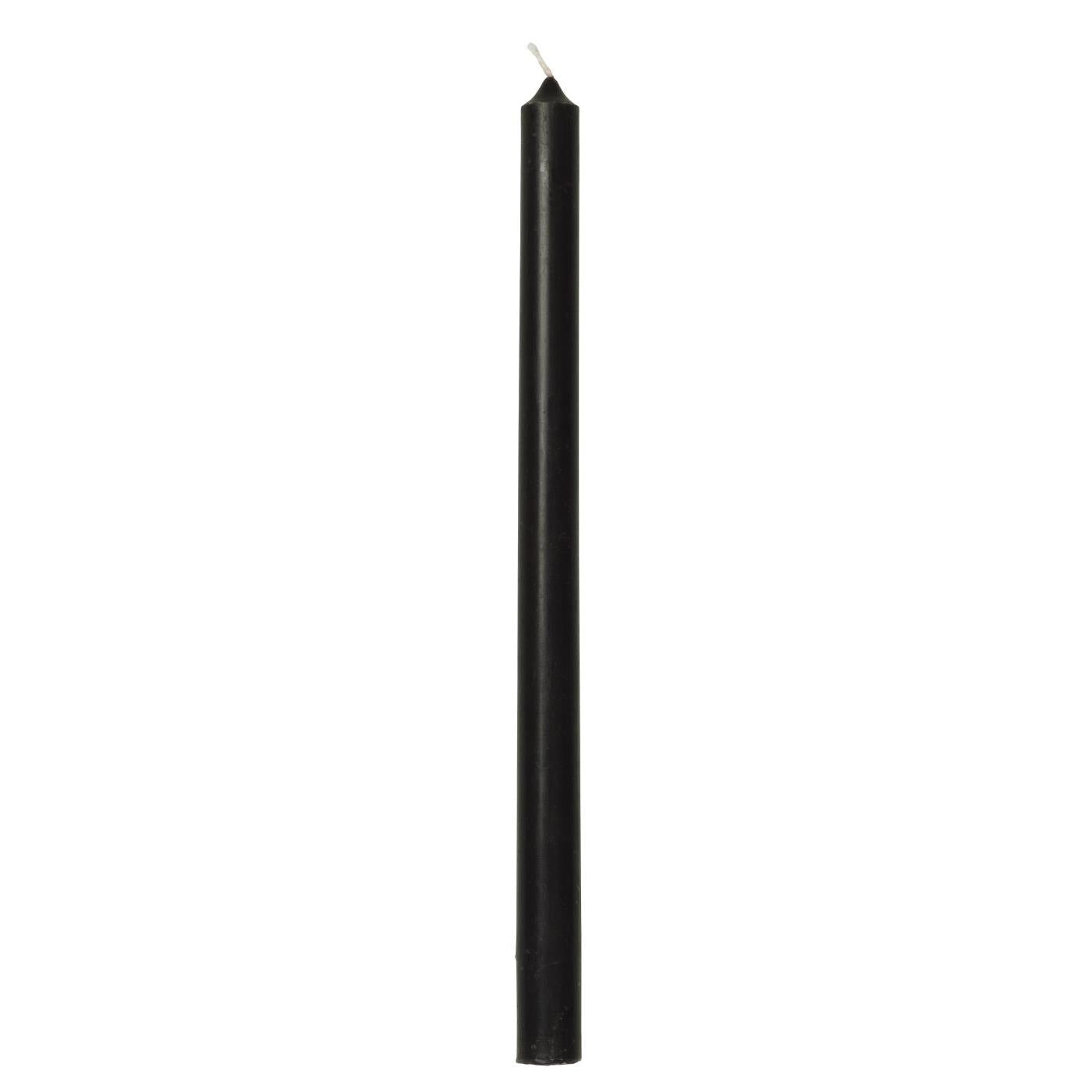Vela Taper Negro Ø:1.3 H:20 cm