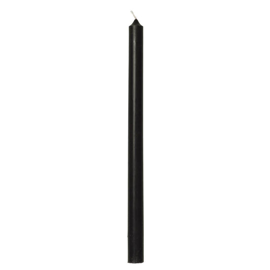 Vela Taper Negro Ø:1.3 H:20 cm