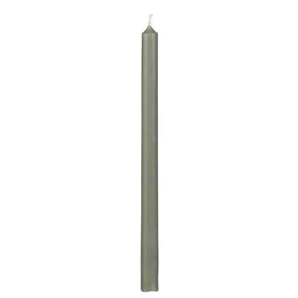Vela Taper Verde Grisáceo Ø:1.3 H:20 cm