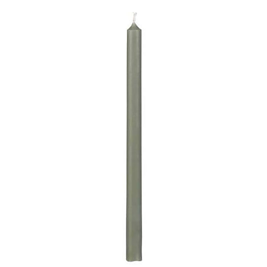Vela Taper Verde Grisáceo Ø:1.3 H:20 cm