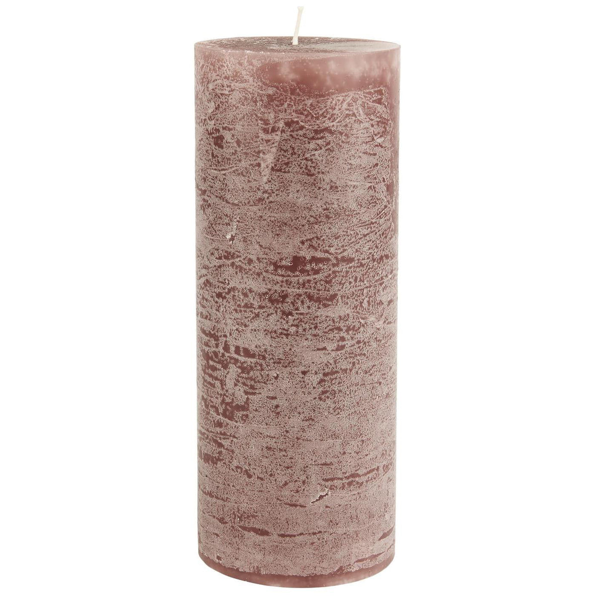 Vela Rústica Malva Ø:7 cm H:18 cm