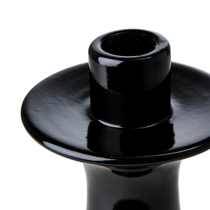 Portavela ELLA S Negro Ø12xH18 cm