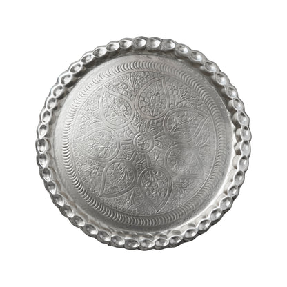 Bandeja EL DORADO color Plata, Ø50xH2 cm