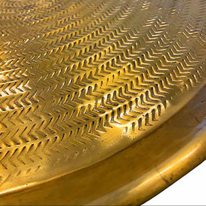 Bandeja EL DORADO color Bronce, Ø50xH2 cm