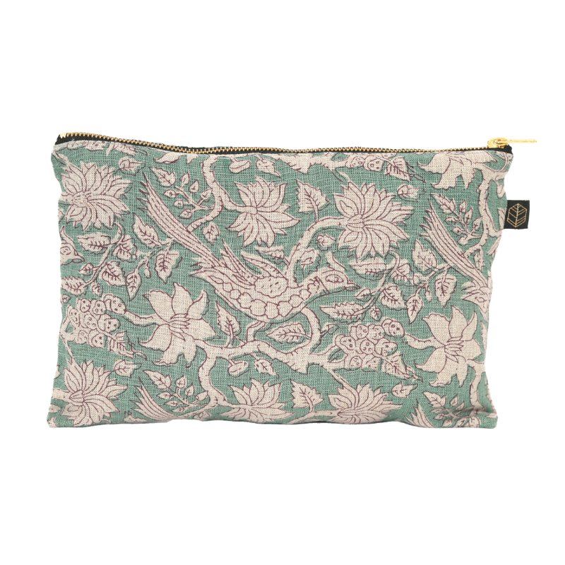 Estuche Lino Jaipur Sauge