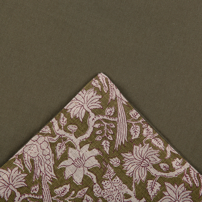 Funda Piecera Lino Jaipur Kaki 85x200 cm