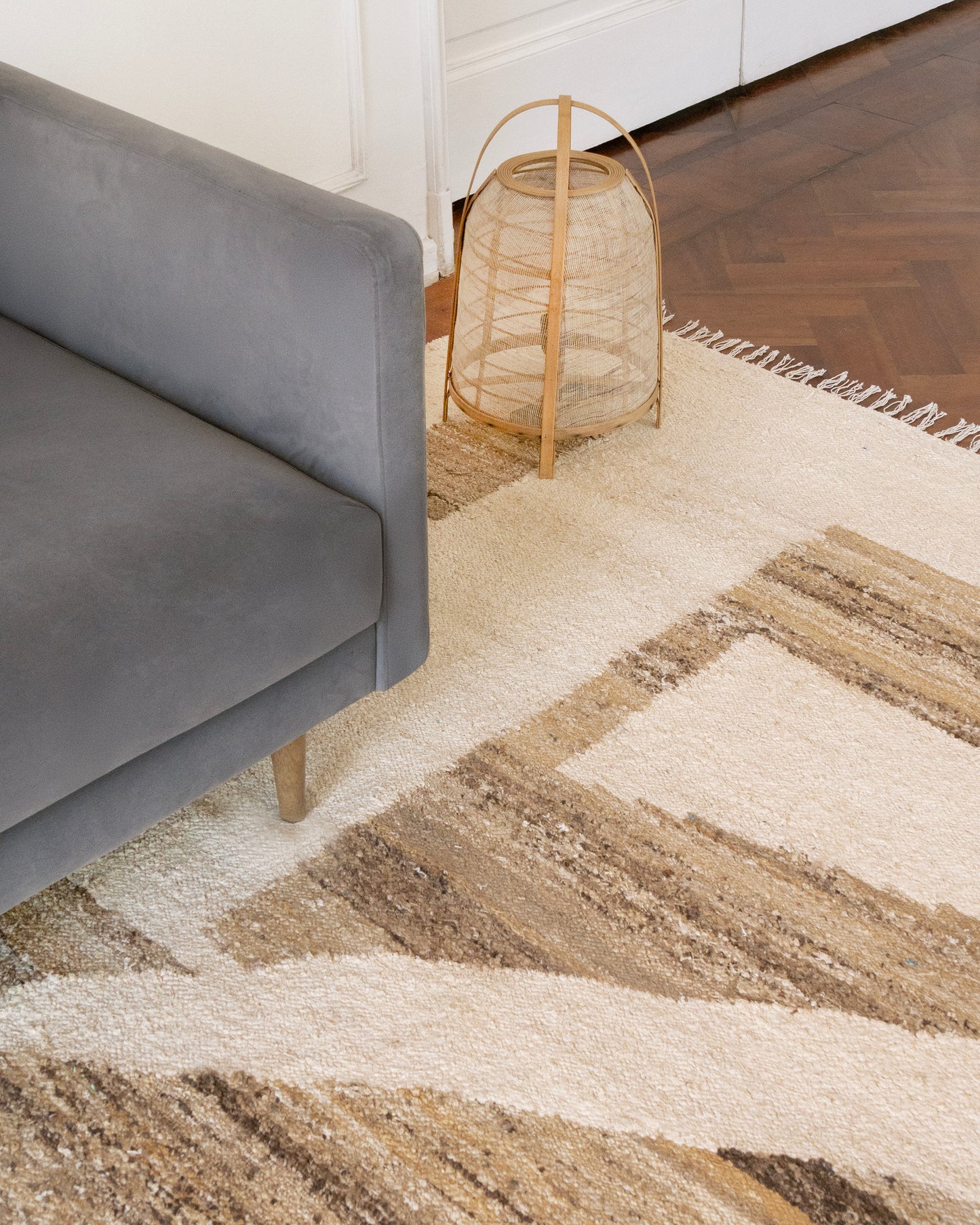 Alfombra Seda Xian Brown-Naturel 1,7x2,4 m