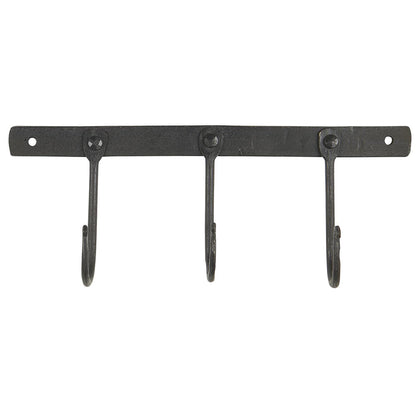 Rack Negro con 3 ganchos