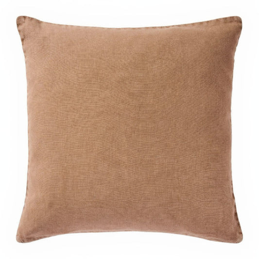 Funda Cojín Lino Camel 50x50 cm