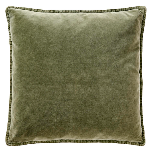 Funda Cojín Velvet Olive 50x50 cm